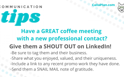 Communication Tip: Shout out on LinkedIn